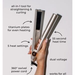 TYME iron Pro curling and straightening iron